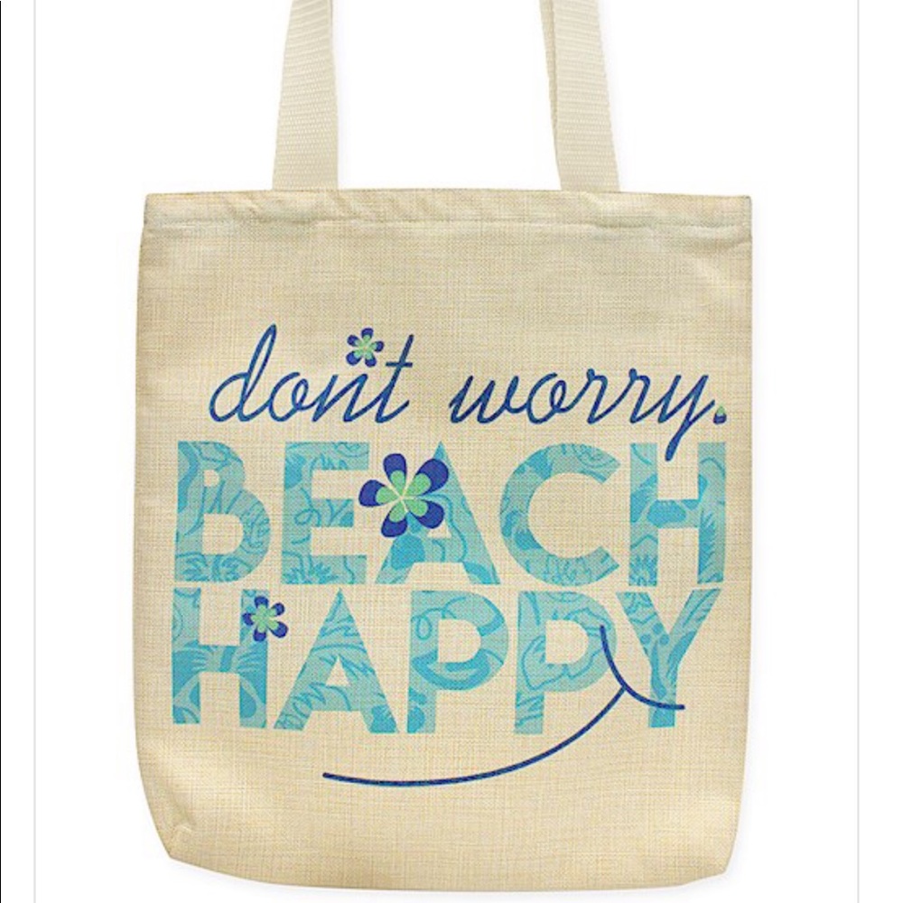 Beach Happy tote bag